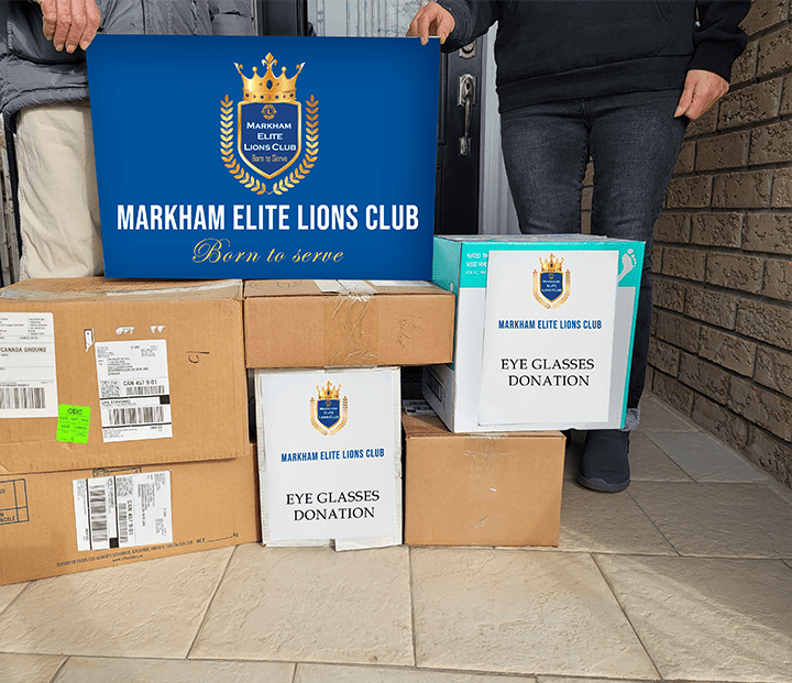 Markham Elite Lions Club at Share and care Food Bank